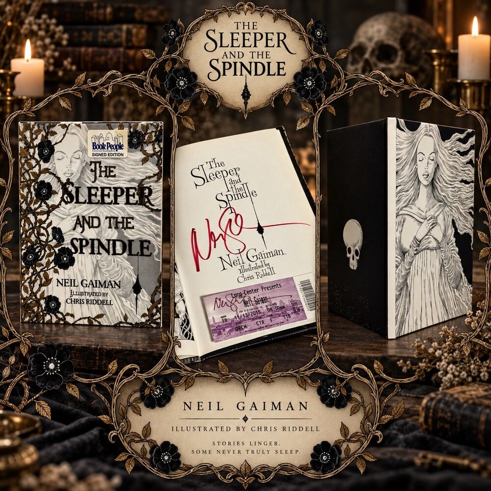 Neil Gaiman The Sleeper and the Spindle SIGNED Edition HC Chris Riddell 2015